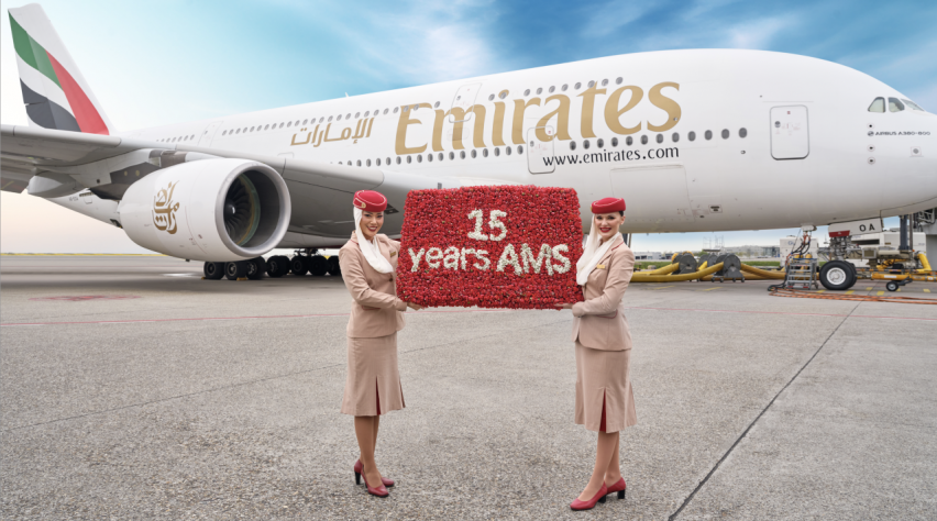 Foto (c) Emirates Emirates 15 jaar Schiphol