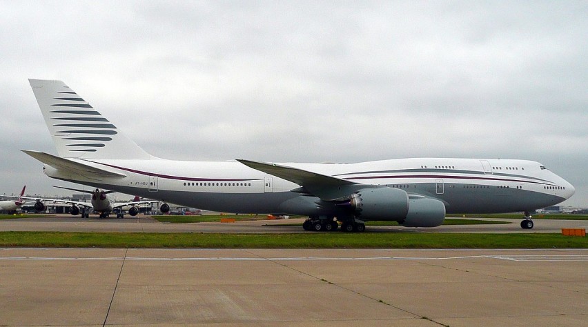 Foto (c) John Taggart Trump Qatar 747 Cadeau Air Force One