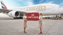 Emirates 15 jaar Schiphol